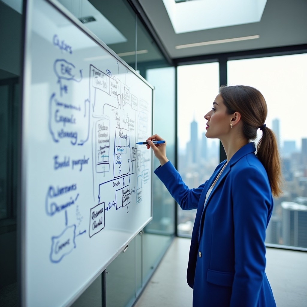 Whiteboard cu metodologie de mentorat structurată